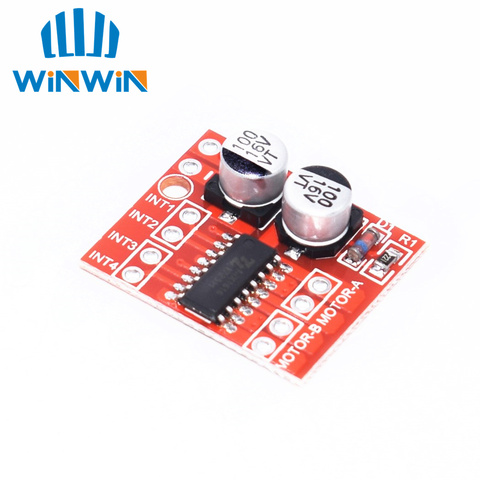 H24 1 Uds 2 DC Módulo de accionamiento del motor marcha atrás PWM velocidad paso H doble puente motor Mini Victoria L298N ► Foto 1/1
