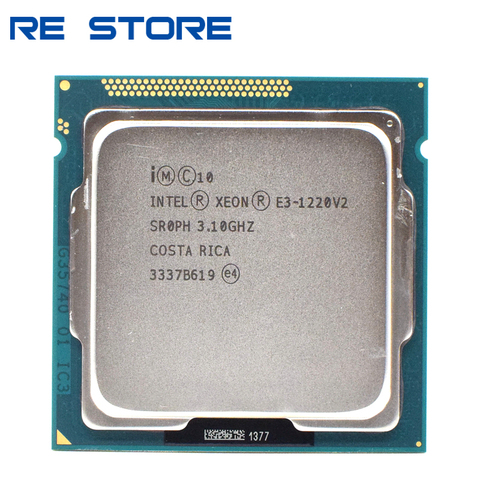 Intel-procesador usado Intel Xeon E3 1220 V2, 3,1 GHz, 8MB, 4 núcleos, 1333MHz, SR0PH, LGA1155 CPU ► Foto 1/2