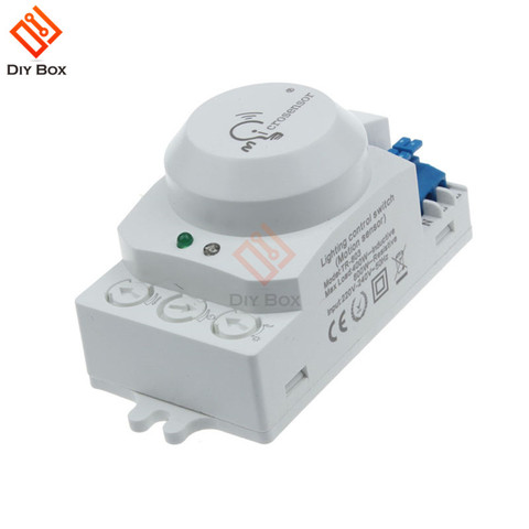 Sensor de luz LED para microondas, interruptor con Sensor de detección de movimiento, 5,8 GHz, CA 220V-240V cc 12V 24V ► Foto 1/6
