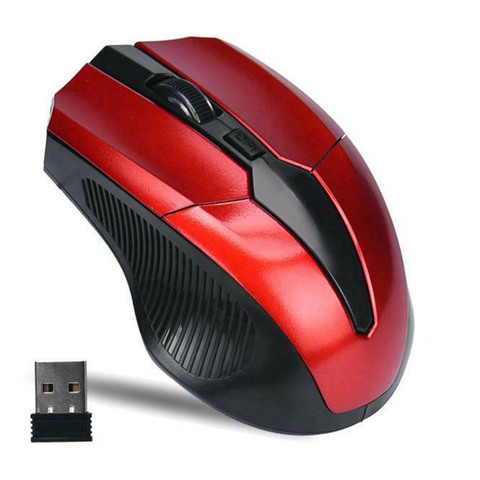 Ratón inalámbrico portátil de 2,4 Ghz, ratón óptico ajustable de 1200DPI para juegos en casa, oficina, ratón para PC, ordenador, ordenador portátil mouse gaming inalambrico ratones para el ordenador ► Foto 1/6