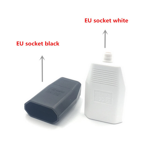 Toma de corriente estándar europeo con orificio hembra, cable de extensión de dos polos, toma de corriente ► Foto 1/4