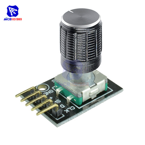 KY-040 interruptor giratorio módulo codificador con 15 × 16,5mm, potenciómetro giratorio botón tapa para Arduino ► Foto 1/6