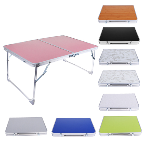 Mesa plegable para acampar de aluminio, bandeja para desayuno, mesa de Picnic portátil para acampar, senderismo, herramientas al aire libre ► Foto 1/6