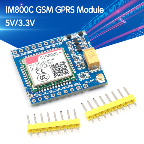 Placa de desarrollo SIM800C GSM módulo GPRS 5V/3,3 V TTL IPEX con Bluetooth y TTS para Arduino STM32 C51 para Arduino ► Foto 1/6