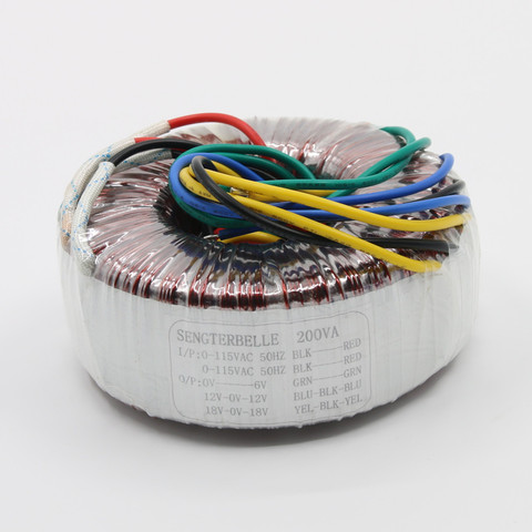 Transformador toroide de cobre puro de 200W, amplificador de Audio Dual de 18V + Dual de 12V + 6V, fuente de alimentación PSU ► Foto 1/4