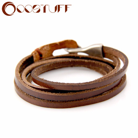 Pulsera de cuero genuino para hombre y mujer, brazalete de amor, joyería masculina, 2022 ► Foto 1/6