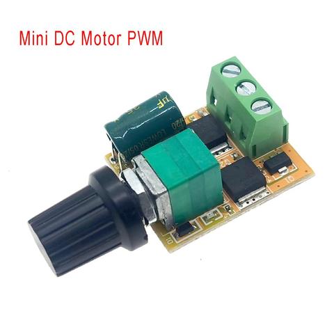 Mini controlador de velocidad de Motor PWM CC, 3V, 5V, 12V, 24V, 30V, DC120W, 6A, DC, Interruptor de Control de velocidad del Motor, atenuador LED ► Foto 1/6