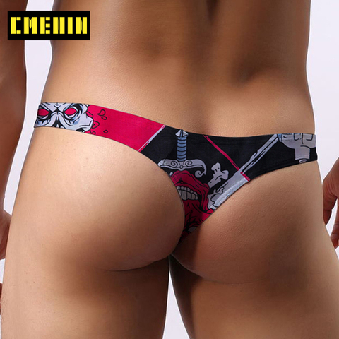 Ropa interior Sexy Gay para hombre, Tanga masculino liso, con bolsa en U, AD7301 ► Foto 1/6