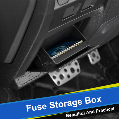 QHCP coche fusible caja de almacenamiento soporte de la bandeja moneda tarjeta ABS para Subaru Forester 13-18 19 interior 10-14 15-18 XV 12-17 18-19 legado 15-17 ► Foto 1/5