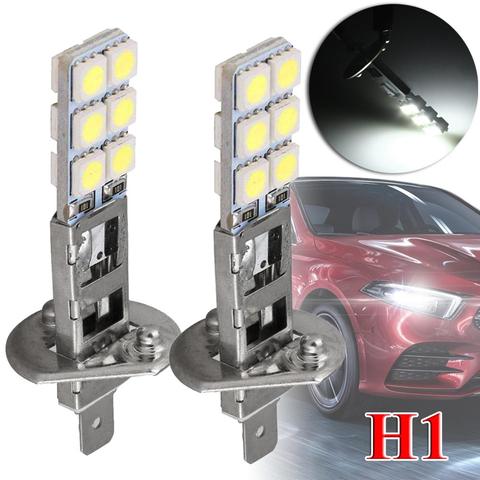 Bombillas de faro delantero de coche, Luz antiniebla de conducción, H1, 6000K, Super blanco, 55W, 2 uds., nuevo ► Foto 1/6