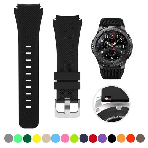 Huawei-Correa de reloj para Samsung galaxy watch, banda de reloj Huawei watch gt 2 de 46mm/active Gear S3 Frontier amazfit bip/gtr de 47mm, pulsera de 20mm y 22mm ► Foto 1/6