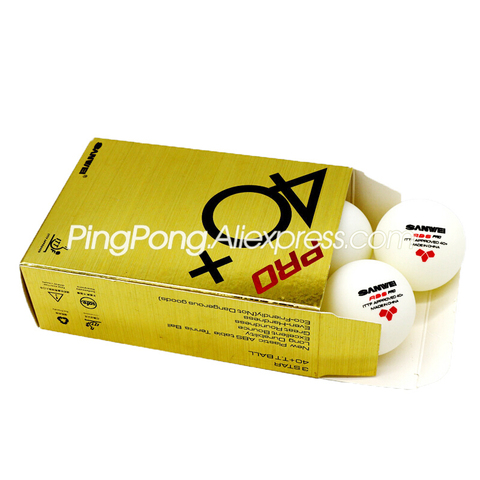 12 bolas SANWEI 3 estrellas ABS 40 + PRO pelota de tenis de mesa ITTF aprobado nuevo Material plástico Poly Ping pong pelotas ► Foto 1/4