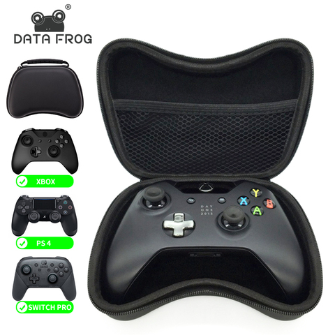 Funda de transporte con mango de Gamepad duro de EVA Data Frog para Xbox One 360/PS4, bolsa protectora de almacenamiento para Nintendo Switch Pro/PS3 Gamepad ► Foto 1/6