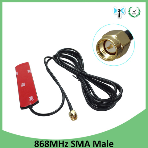 Antena GSM de 868 mhz, 915 mhz, 868 m, Parche de antena SMA macho, conector aéreo de 3 metros, Cable de 868 mhz, 915 mhz ► Foto 1/6