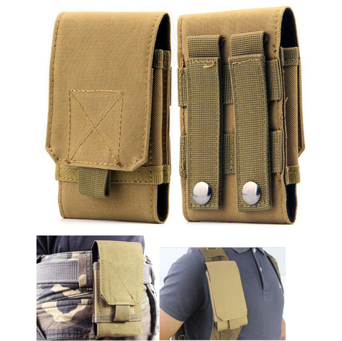 Funda para teléfono móvil, riñonera militar táctica del ejército, cinturón de nailon para iphone 11 Pro Max 6 6s 7 8 Plus para Samsung S20 S10 S9 Plus ► Foto 1/6