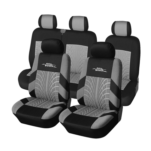 Fundas de asientos universales para Interior de coche, de alta calidad, adecuadas para dos filas de asientos (asientos delanteros dobles y 2 + 1 asientos) ► Foto 1/6