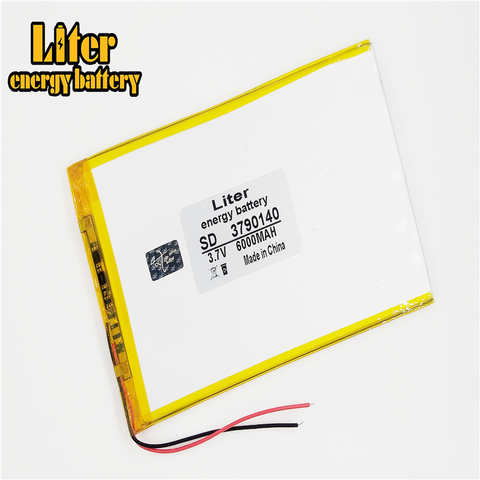 Gran capacidad 3.7 V batería de la tableta 6000 mAh cada marca universal recargable de baterías de litio 3790140 ► Foto 1/4