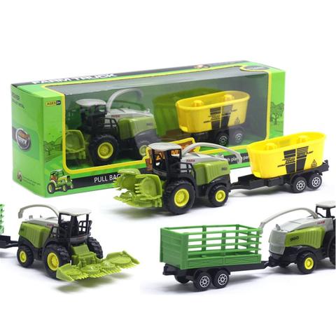 All Farm Tractor Set Great Play Collection Toy, Metal fundido a presión modelo de vehículo con pieza de plástico, cortadora de cultivo pulverizador Power Plant ► Foto 1/6