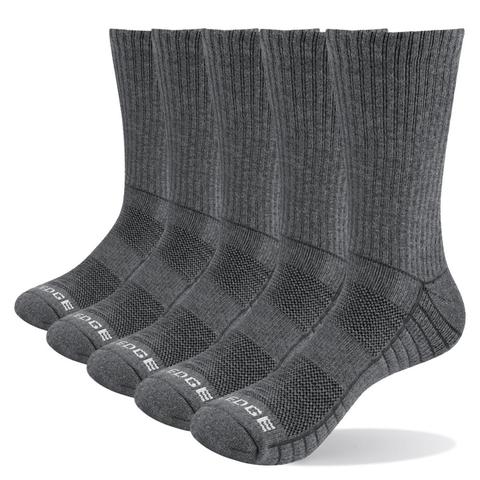 Calcetines deportivos transpirables para hombre, medias cómodas de protección de algodón, para senderismo y senderismo, 5 pares, 38 a 47 EU ► Foto 1/6