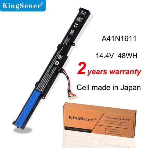 KingSener 14,4 V 48WH A41N1611 batería de portátil para ASUS ROG GL553 GL553VD GL553VE GL553VW serie A41LK5H A41LP4Q ► Foto 1/6