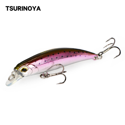 TSURINOYA-señuelo de pesca DW67, Wobblers Swimbait de pececillos que se hunden, 60S, 60mm, 6,1g, modelo novedoso, señuelo duro para trucha, Crankbait ► Foto 1/6