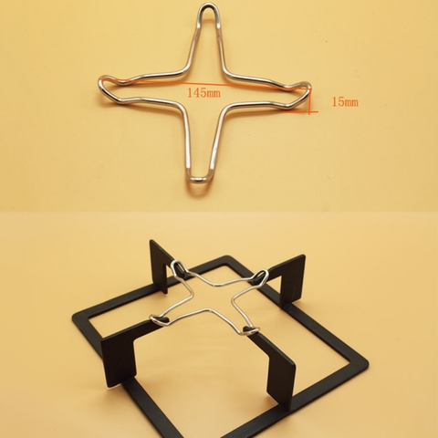 Soporte de olla Wok de acero inoxidable, soporte Universal para ollas, quemadores de Gas, utensilios de cocina ► Foto 1/6