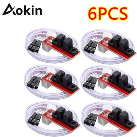 Aokin 6 uds 3D impresora Endstop Límite de Control de luz interruptor óptico para rampas 1,4 con Cable ► Foto 1/6