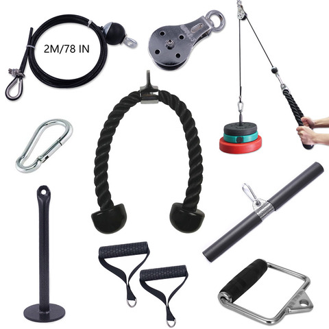 Accesorio de máquinas de Cable para gimnasio en casa, Crossfit, musculación, entrenamiento de fuerza, accesorios de entrenamiento, Tricep Excercise ► Foto 1/6