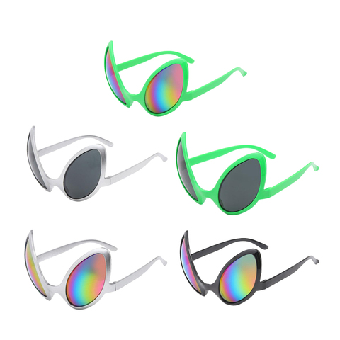 Gafas de Alien a la moda para adultos, lentes oscuras Unisex, accesorio novedad para fiesta de Halloween, talla única ► Foto 1/6
