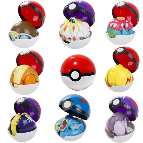 Figuras de acción de Pokemon Ball Variant, modelo de Pikachu, Jenny, Tortuga de bolsillo, Pokémon, regalo de Navidad ► Foto 1/6