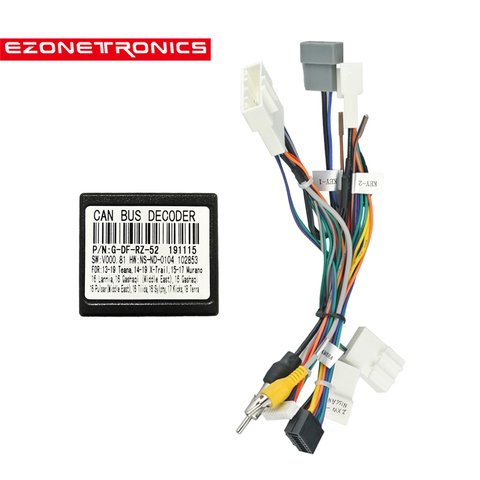 Adaptador de montaje de Cable para reproductor de Radio de coche, adaptador de tablero para Nissan SYLPHY SENTRA KICKS Qashqai x-trail NAVARA Terra RZC ► Foto 1/3