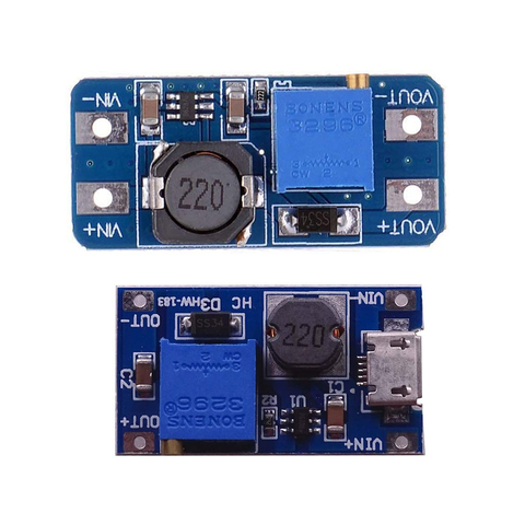 Módulo de fuente de alimentación para arduino MT3608, convertidor de aumento de DC-DC, placa de aumento, salida máxima de 28V, 2A ► Foto 1/6