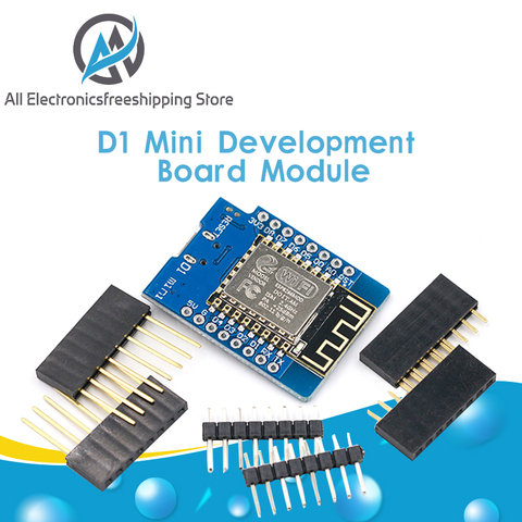 Mini módulo WeMos D1 de ESP-12 ESP8266, Mini Placa de desarrollo, WiFi, Micro USB, 3,3 V, basado en ESP-8266EX, 11 pasos ► Foto 1/6