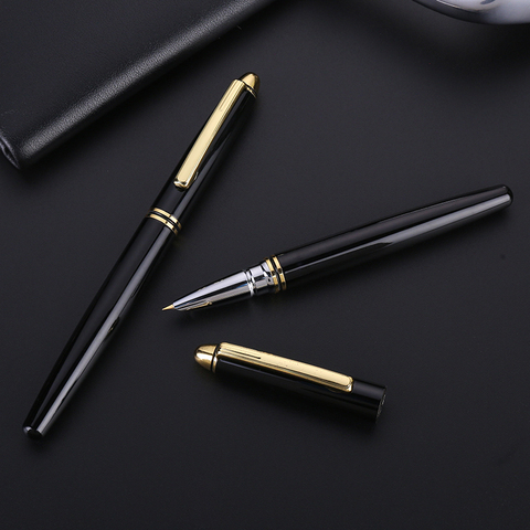 Guoyi D668-pluma estilográfica de tinta de lujo, Metal de 0,5mm, alta gama, regalos de negocios y oficina, logo corporativo, bolígrafo de firma personalizado ► Foto 1/6