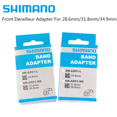 SHIMANO-SM-AD91-MS de desviador delantero SHIMANO AD91-L, adaptador de banda de desviador delantero para bicicleta de carretera, 28,6mm/31,8mm/34,9mm, CON CAJA Original ► Foto 1/6