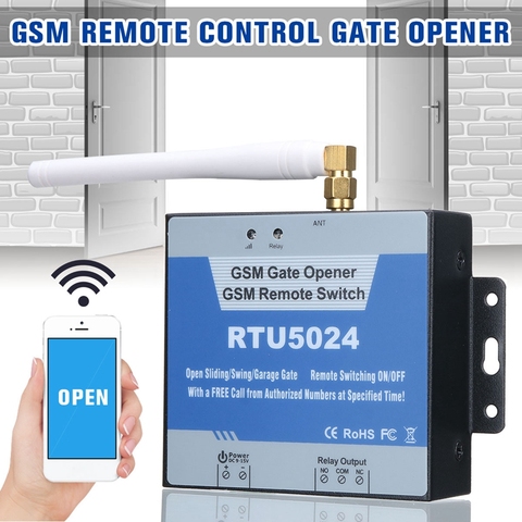 GSM abridor de puerta de acceso sistema de Control remoto gratuito teléfono alarma de Casa de los sistemas de seguridad para abridor automático de puerta RTU5024 ► Foto 1/6