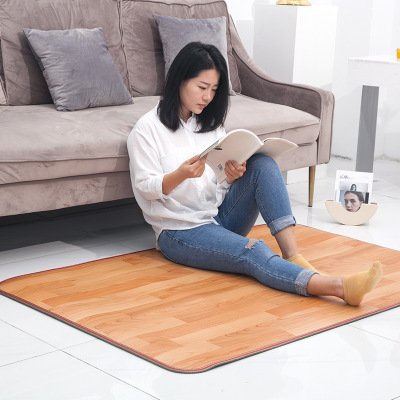 Alfombrilla de pie calefactora eléctrica para el hogar, alfombra con termostato de pies cálidos, manta eléctrica, herramientas de calentador de suelo para invierno, 50x80 ► Foto 1/6