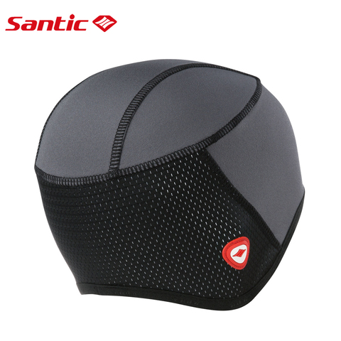 Santic-casco de ciclismo con forro térmico y polar para hombre y mujer, resistente al viento, para deportes de bicicleta de montaña o carretera, talla libre ► Foto 1/6