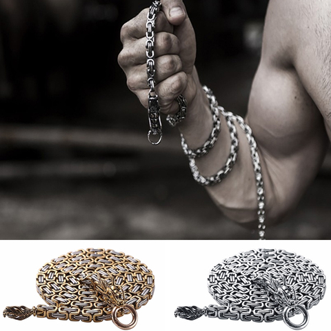 Pulsera táctica de mano de dragón de acero inoxidable para exteriores, látigo resistente a la corrosión, protección de defensa personal, arma colgante de cintura ► Foto 1/6