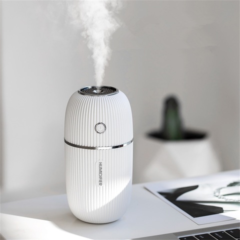 Humidificador portátil Mini M purificador de aire para el hogar, difusor de aire, lámpara de noche de Color romántico, humidificador de columna clásica de 300ML ► Foto 1/6