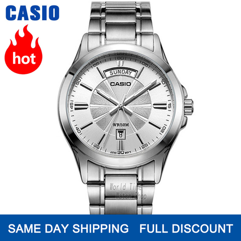 Reloj Casio analógicas hombres reloj de cuarzo Simple calendario luminoso puntero reloj impermeable MTP-1381 ► Foto 1/5