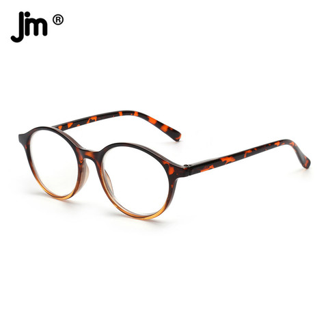 JM-gafas de lectura redondas Vintage para hombre y mujer, anteojos con bisagra de media primavera para leer ► Foto 1/6