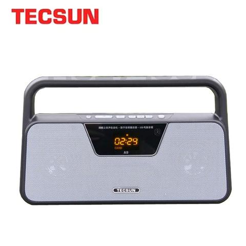 Envío Gratis TECSUN A9 Radio FM estéreo recepción pantalla Digital LED MP3 jugador ordenador altavoz receptor de Radio portátil ► Foto 1/6