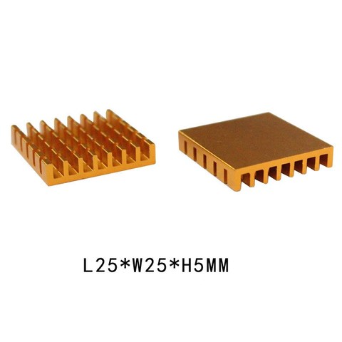 Disipador de calor de aleación de aluminio, disipador de calor de potencia de 30mm, 25x25x5mm, chip de CPU ► Foto 1/3