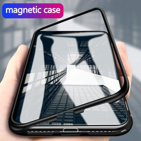 Funda magnética de Metal para Samsung Galaxy, funda con borde para Samsung Galaxy S20 Ultra S10 S8 S9 Plus S7 A51 A71 A10 A20 A30 A50 A70 ► Foto 1/6