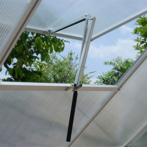 Abridor de ventilación de techo de ventana de invernadero automático, con energía solar, no eléctrico, de aluminio, HX-T312 ► Foto 1/6