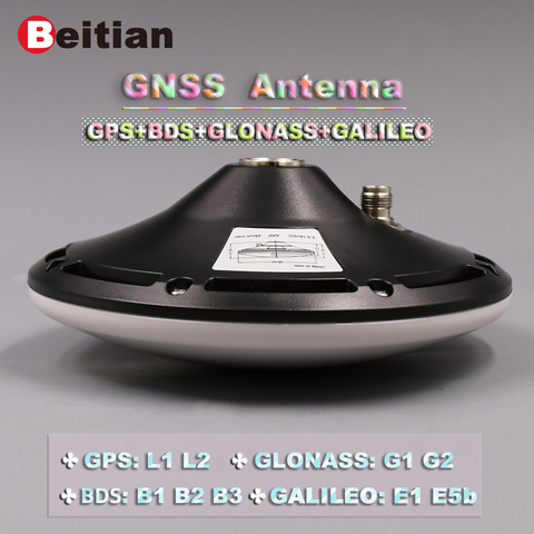 BEITIAN-Antena de alta precisión RTK GNSS ZED-F9P, de alta ganancia, CORS, TNC, 3-18V, GNSS, GPS, GLO, GAL, BDS, BT-160 ► Foto 1/4