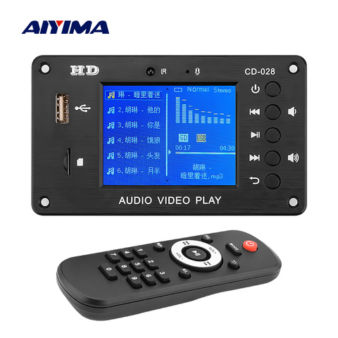 AIYIMA-reproductor de MP3 con Bluetooth 5,0, tarjeta AUX, USB, TF, módulo de decodificación de Radio FM, amplificador de sonido DIY, altavoz para cine en casa ► Foto 1/6