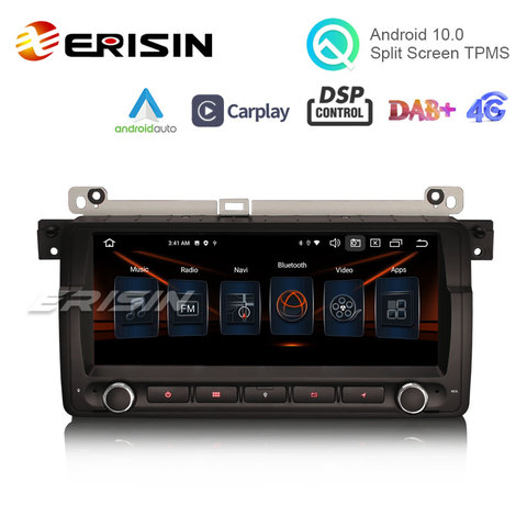 Erisin 8146 de 8,8 pulgadas Octa-Core Android 10,0 coche estéreo CarPlay y Auto GPS DSP DAB + para BMW 3er E46 318, 320 de 325 M3 MG ZT Rover75 ► Foto 1/6