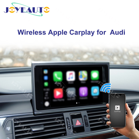 Joyeauto inalámbrico Apple Carplay para Audi A1 A3 A4 A5 A6 A7 A8 Q3 Q5 Q7 C6 MMI 3G 2G RMC 2005 -2022 iOS13 Android espejo de coche jugar ► Foto 1/6